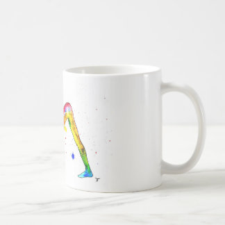 Tasse im Yoga-Aquarell-Design コーヒーマグカップ