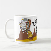 Tasse Indianerhäuptling Motiv: I Chef -  Du nix! コーヒーマグカップ (左)
