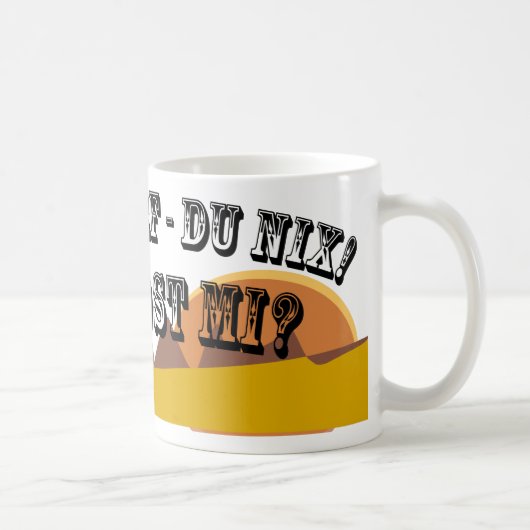 Tasse Indianerhäuptling Motiv: I Chef -  Du nix! コーヒーマグカップ (右)