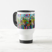 Tasse Inspirante pour Travail et Voyage" トラベルマグ (正面左)