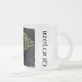 Tasse, keltischer Knoten, Irland, bunt フロストグラスマグカップ