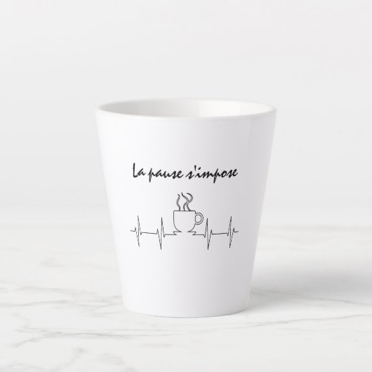 Tasse la pause s'impose カフェラテマグ (正面)