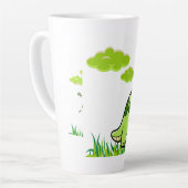Tasse  Latte Dinosaure  カフェラテマグ (左アングル)