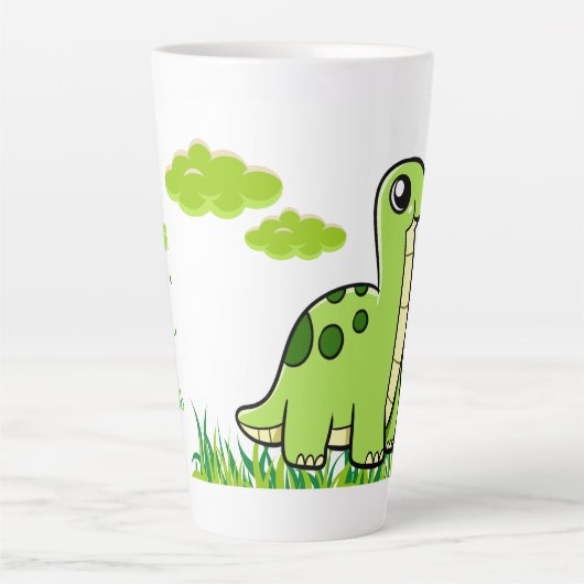 Tasse  Latte Dinosaure  カフェラテマグ (正面)