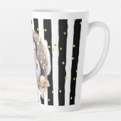 Tasse Latte Groß Snowman and Stripes Var02 カフェラテマグ (右)