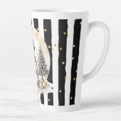 Tasse Latte Groß Snowman and Stripes Var03 カフェラテマグ (右)