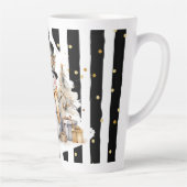 Tasse Latte Groß Snowman and Stripes Var05 カフェラテマグ (右)