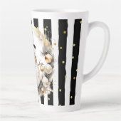 Tasse Latte Groß Snowman and Stripes Var07 カフェラテマグ (右)