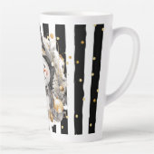 Tasse Latte Groß Snowman and Stripes Var08 カフェラテマグ (右)