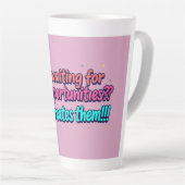 Tasse latte motivation カフェラテマグ (右アングル)