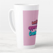 Tasse latte motivation カフェラテマグ (左アングル)