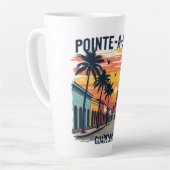 Tasse Latte Pointe-à-Pitre Guadeloupe | Latte Mug カフェラテマグ (左アングル)