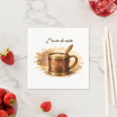 Tasse l'encre du matin スタンダードカクテルナプキン (インサイチュ)