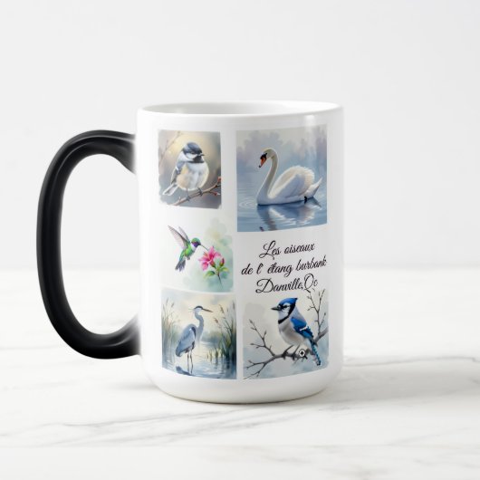Tasse « Les oiseaux de l’Étang Burbank – Danville  モーフィングマグカップ (左)
