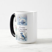 Tasse « Les oiseaux de l’Étang Burbank – Danville  モーフィングマグカップ (正面左)