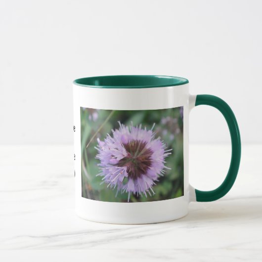 Tasse lila Blutenkugel：素敵な一日を過ごす マグカップ (右)