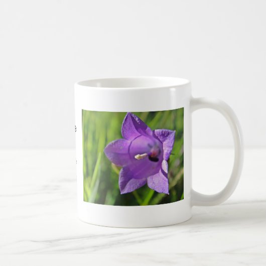 Tasse lila Glokenblumen: have a nice day コーヒーマグカップ (右)