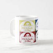 Tasse - Linogravure - Je ne suis pas un virus コーヒーマグカップ (正面左)