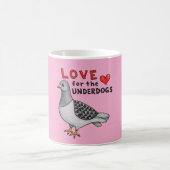 Tasse „Love for the Underdogs“ – Stadttauben-Motiv コーヒーマグカップ (中央)