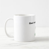 Tasse Magritte ceci n'est pas une pipe コーヒーマグカップ (左)