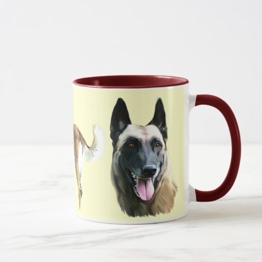tasse malinois マグカップ (右)