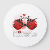 Tasse Marienkäfer ラージ壁時計 (正面)