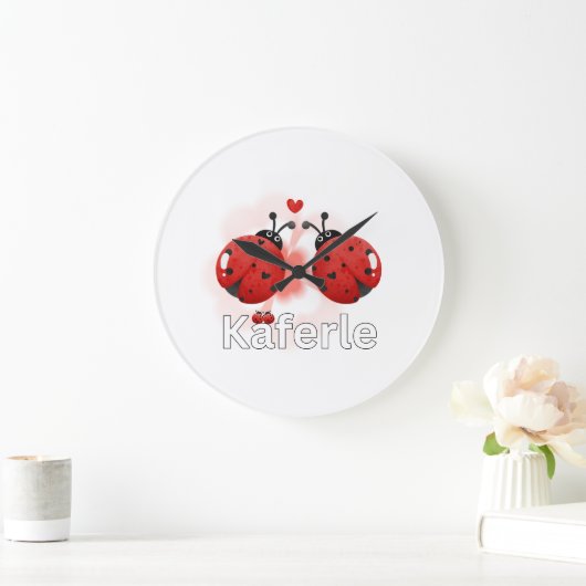 Tasse Marienkäfer ラージ壁時計 (ホーム)