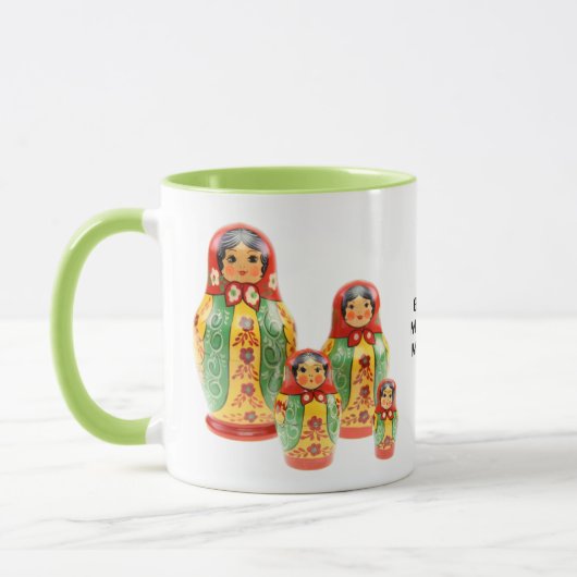 Tasse Matrjoschka, Matryoshka, Babuschka, マグカップ (左)