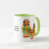 Tasse Matrjoschka, Matryoshka, Babuschka, マグカップ (正面右)