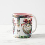 Tasse Merry Christmas ツートーンマグカップ (正面右)