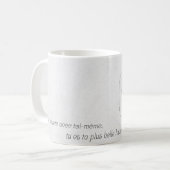 Tasse minimaliste citation コーヒーマグカップ (正面左)