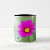 Tasse mit Cosmea-Blüte und Psalm ツートーンマグカップ (中央)