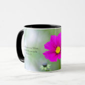 Tasse mit Cosmea-Blüte und Psalm マグカップ (正面左)