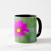Tasse mit Cosmea-Blüte und Psalm マグカップ (正面右)