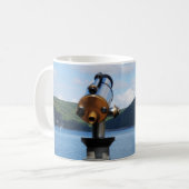Tasse mit Foto vom Edersee und Schloß Waldeck コーヒーマグカップ (正面左)