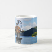 Tasse mit Foto vom Edersee und Schloß Waldeck コーヒーマグカップ (中央)