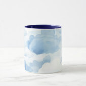 Tasse mit hellblauen Wolkendesign 350ml マグカップ (中央)