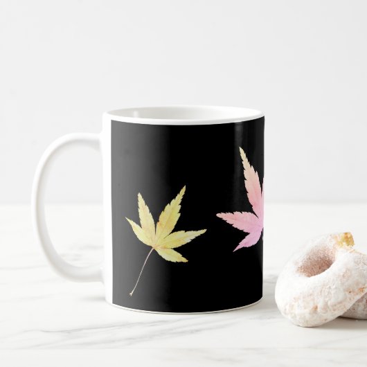 Tasse mit Herbstlaub コーヒーマグカップ (ドーナツ)