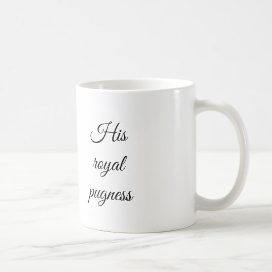 Tasse mit Mops コーヒーマグカップ (右)