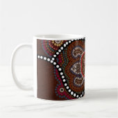 tasse mit schildkröte im aborigines stil コーヒーマグカップ (左)