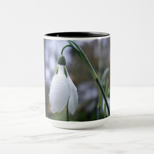 Tasse mit Schneeglöckchen マグカップ (中央)