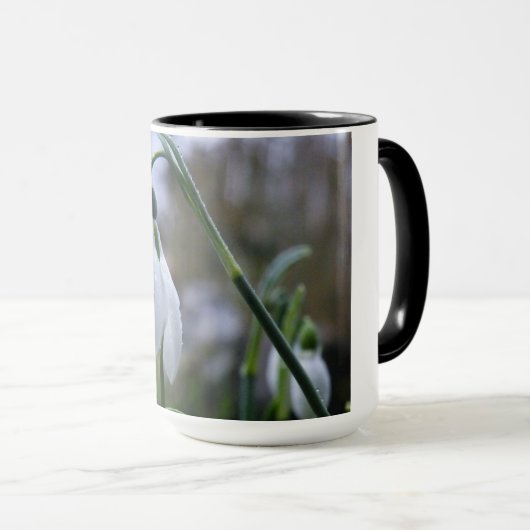 Tasse mit Schneeglöckchen マグカップ (正面右)