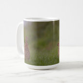 Tasse mit süßer Fasanenmutter und Kinder コーヒーマグカップ (正面左)