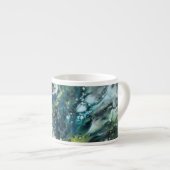 Tasse moderne. Motif abstrait. エスプレッソカップ (正面右)