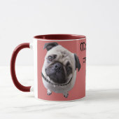 Tasse "Mops" rot マグカップ (左)