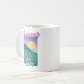 Tasse motif Summer Time コーヒーマグカップ (正面左)