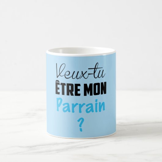 Tasse MUG Cadeau Veux Tu être mon Parrain ? コーヒーマグカップ (中央)
