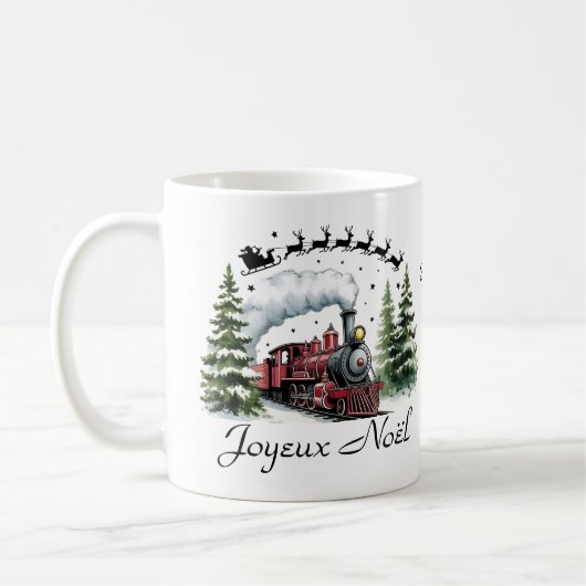 Tasse mug de Noël personnalisable コーヒーマグカップ (左)