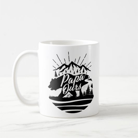 Tasse / Mug Fête des Pères - Papa Ours コーヒーマグカップ (左)