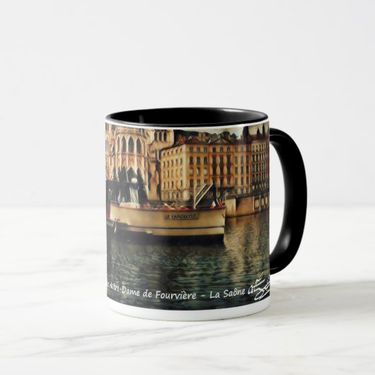 tasse-mug France-  Lyon - Confluence マグカップ (正面右)